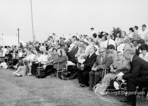 Dagenham Town Show 1969, showing special guests seated at south side of arena, 1969