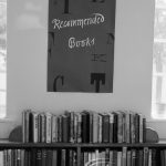 London Borough of Barking, Rectory Library, Dagenham, showing ‘Recommended Books’ poster by Egbert Smart on wall, 1969