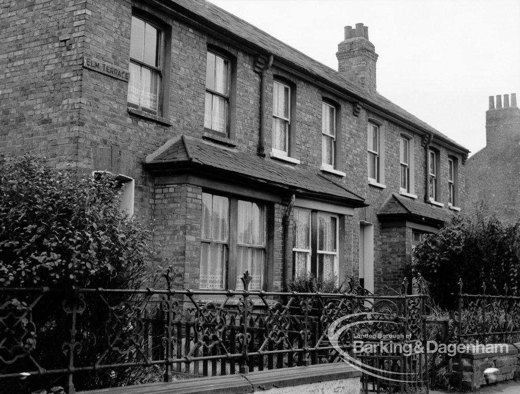 Housing development, showing terrace houses in Vicarage Road, Dagenham, 1969