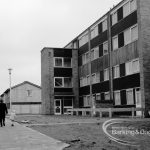 A four storey block of housing on the Wellington Drive estate, Dagenham, 1970