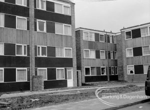 The cladding treatment on housing of the Wellington Drive estate, Dagenham, 1970