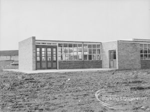 New William Bellamy Primary School, Becontree Heath, showing east wing, 1970