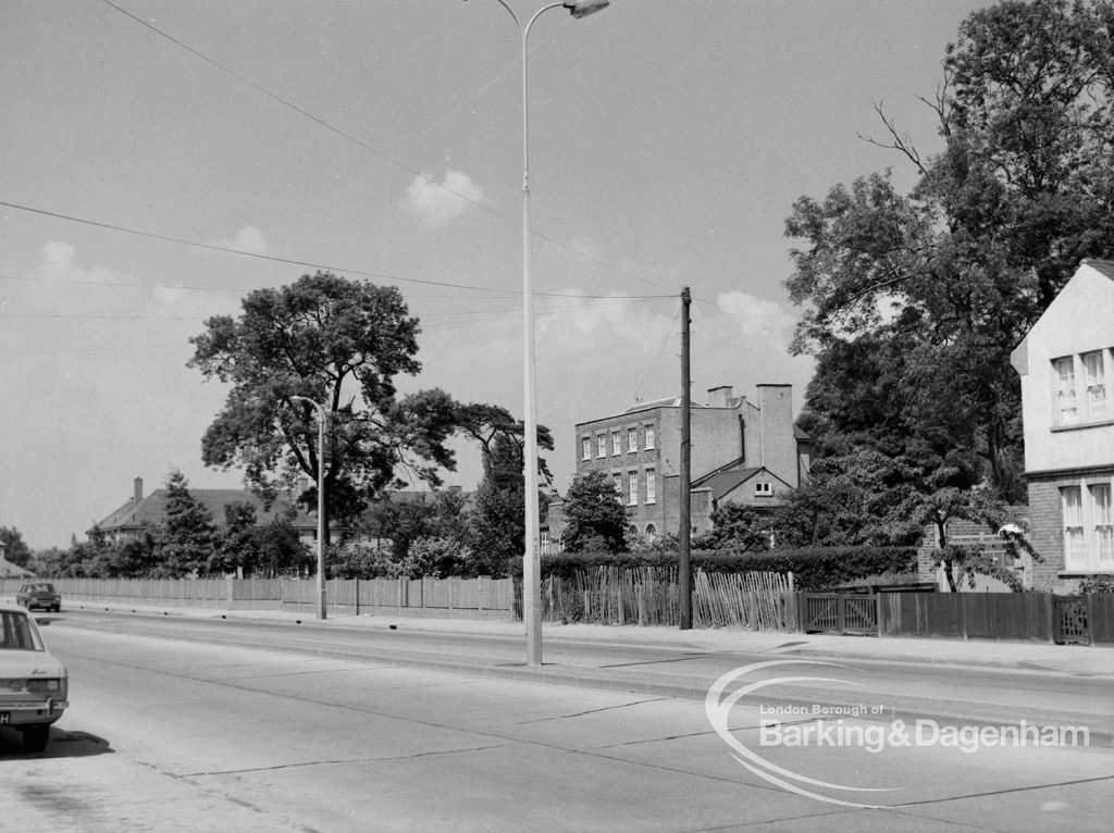 Woodlands House in Rainham Road North, Dagenham from south-west, 1970