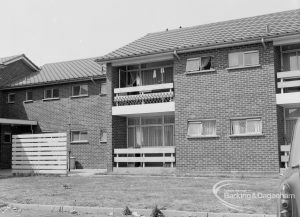 Housing for elderly people, showing rear view of completed property at 172 Church Elm Lane, Dagenham, 1970