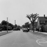 Mayesbrook housing for elderly people, showing Bevan Avenue, Barking looking west, 1970