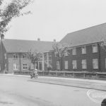 Mayesbrook housing for elderly people in Bevan Avenue, Barking, looking from north-west, 1970