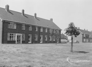 Mayesbrook housing for elderly people in Bevan Avenue, Barking, looking from south-east, 1970