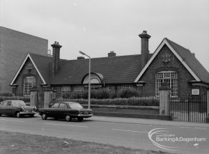 Village School in Ford Road, Dagenham, showing exterior view from south, 1970