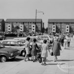 Dagenham Town Show 1970, showing visitors approaching by the Civic Centre, 1970