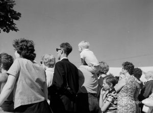 Dagenham Town Show 1970, showing side view of group of spectators, 1970
