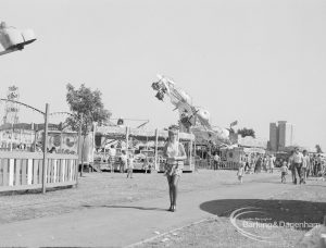 Dagenham Town Show 1970, showing machines, stalls and visitors, 1970