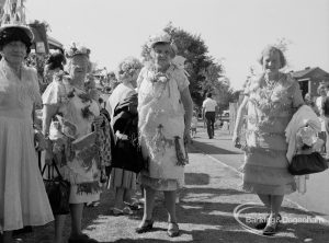 Dagenham Town Show 1970, showing group of women in fancy costumes, 1970