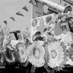 Dagenham Town Show 1970, showing decorated floral float [possibly from Aveley], 1970