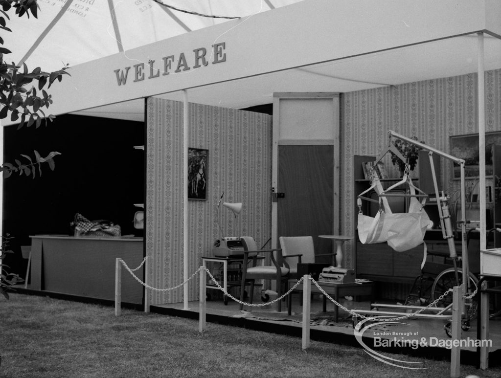 Dagenham Town Show 1970, showing Welfare stand, 1970