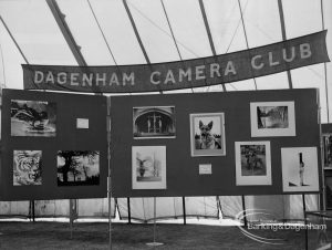 Dagenham Town Show 1970, showing display of photographic enlargements on Dagenham Camera Club stand, 1970