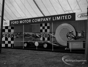 Dagenham Town Show 1970, showing Ford Motor Company stand on Industry display, 1970