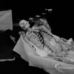 Dagenham Town Show 1970, showing Red Cross display, with a transparent plastic skeleton, 1970