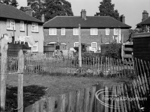 Town Planning improvements, showing houses and gardens on the Eastbury Estate, Barking, 1970