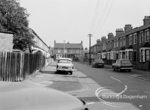 Town Planning improvements on the Eastbury Estate, Barking [possibly showing Kennedy Road], 1970