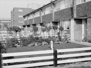 Housing, showing gardens of houses in Hollidge Way, Dagenham, 1970