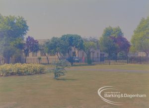Old Deer Park, Dagenham, with Rectory Library in background, 1970