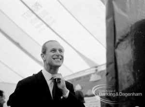 The Duke of Edinburgh’s visit to Cambell School, Langley Crescent, Dagenham, showing the Duke, 1970