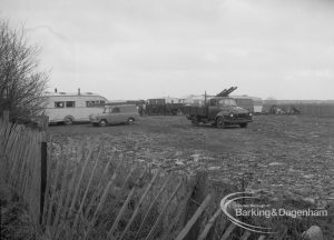 Gypsy encampment, showing official site prepared near The Chase, Dagenham, 1971