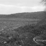 Gypsy encampment, showing west portion of official site prepared near The Chase, Dagenham, 1971