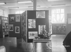 Exhibition at Rectory Library, Dagenham, showing work by local photographers, 1971