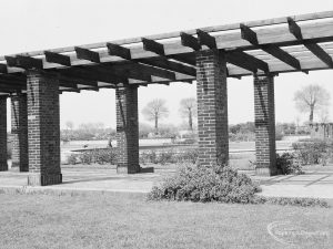 Mayesbrook Park, Dagenham, showing pergola and pool, 1971
