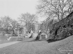 The ruins of Barking Abbey, taken towards the Assembly Hall, Barking, 1971