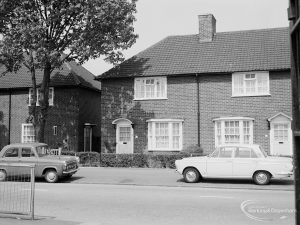 Housing, showing council houses with porches, 1971