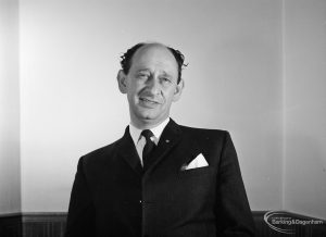 London Borough of Barking Public Relations Officer, Mr Ronald Coppin, 1971