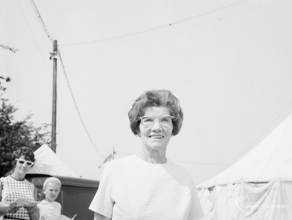 Dagenham Town Show 1971 at Central Park, Dagenham, showing Alderman Mrs Thomas, 1971