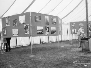 Dagenham Town Show 1971 at Central Park, Dagenham, showing display of club photographs on Photography Society stand, 1971