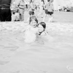 Dagenham Town Show 1971 at Central Park, Dagenham, showing two young girls swimming,1971
