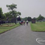 Britain in Bloom competition, showing Old Dagenham Park north entrance looking south, 1971