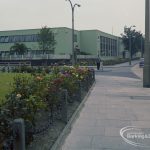 Britain in Bloom competition, showing May and Baker Limited factory, Rainham Road South, Dagenham, looking south, 1971