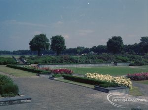 Britain in Bloom competition, showing Mayesbrook Park, Dagenham sunken garden looking north-north-east, 1971