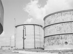 Sewage Works Reconstruction (Riverside Treatment Works) XXII, showing two older containers, 1971