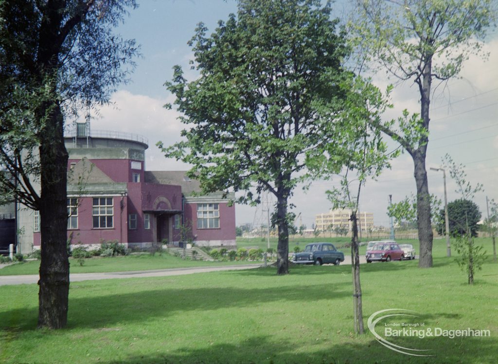 Sewage Works Reconstruction (Riverside Treatment Works) XXII, showing the ‘old’ entrance and laboratory, 1971