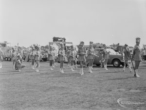 Barking Carnival 1971 from Mayesbrook Park, showing Majorettes on parade, 1971