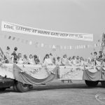 Barking Carnival 1971 from Mayesbrook Park, showing ‘Come Dancing at Marks Gate Keep Fit Club’ float, 1971
