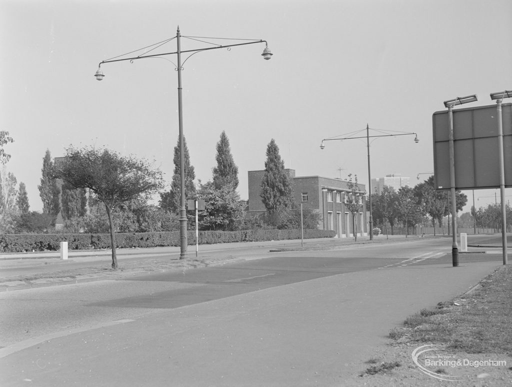 Dagenham Fire Station and surroundings, taken from north-north-west, 1971