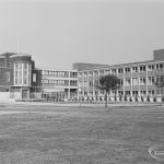 Civic Centre, Dagenham, showing south end and front west of extension, 1971