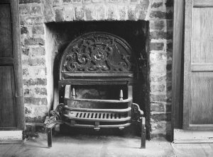 Fire basket, on loan from Victoria and Albert Museum and displayed in Valence House, Becontree Avenue, Dagenham, 1972