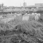 Neglected churchyard at ...