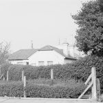 Site for Housing development at Paulatim Lodge, Chadwell Heath, taken after fire in roof and showing Holly Cottage, 1972