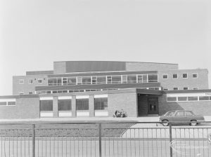 Dagenham Swimming Pool, Becontree Heath, showing south end from east, 1972