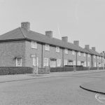 Houses in Blackborne Road, Dagenham, from junction with Haresfield Road and looking north-east, 1972